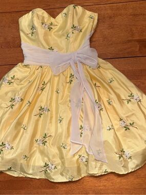 Betsey Johnson Vintage yellow tulle tea party dress.  New no tags.  Size 0